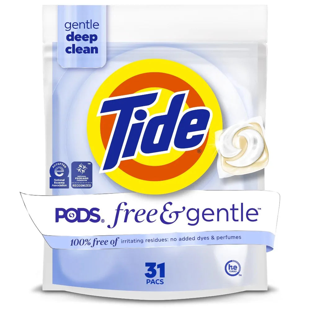 Large-capacity household Hypoallergenic Unscented Laundry Detergent Soap Pacs Free and Gentle for Sensitive Skin