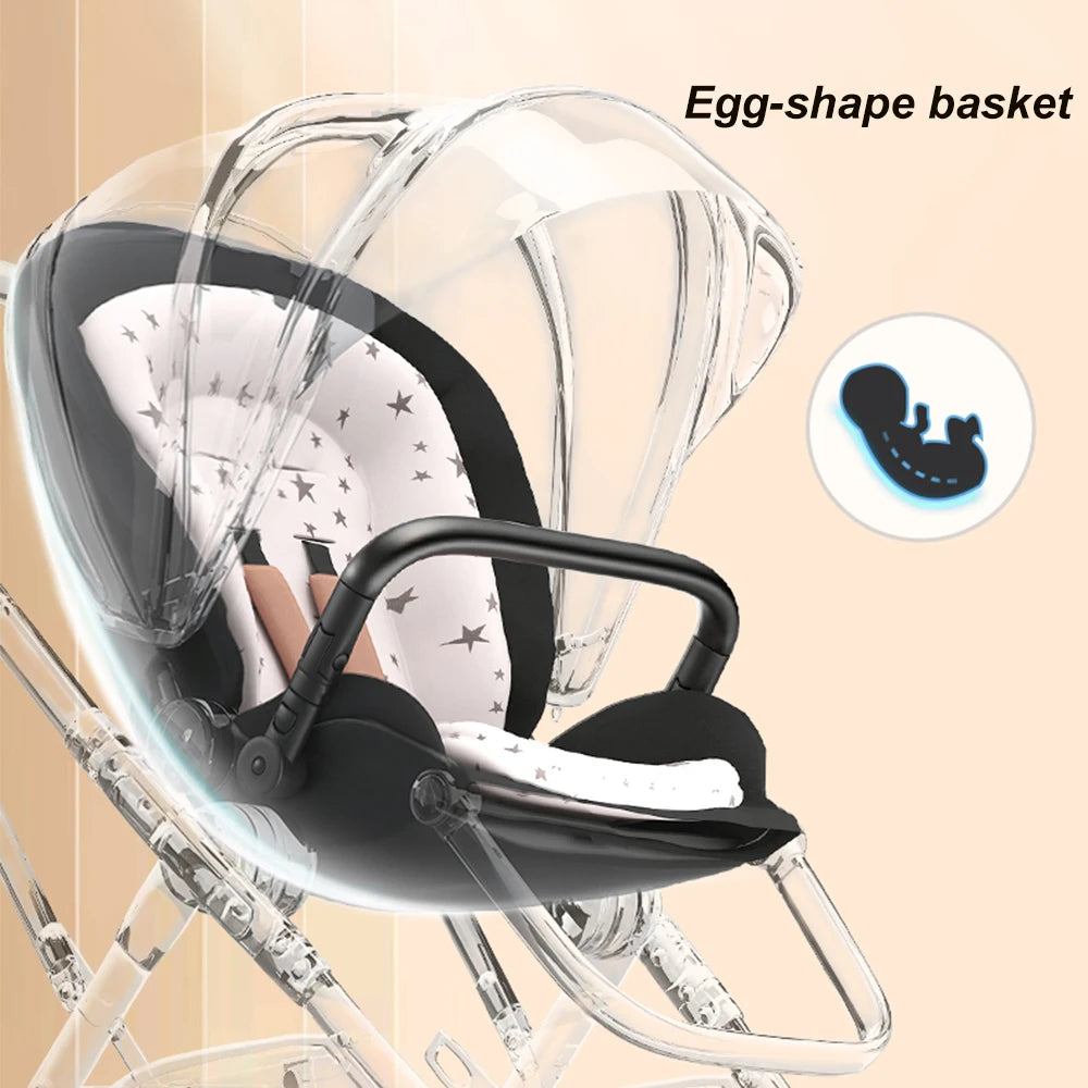 2026 New Arrival Convertible Baby Stroller For Toddler Newborn High Landscape Baby Pushchair With Reversible Seat