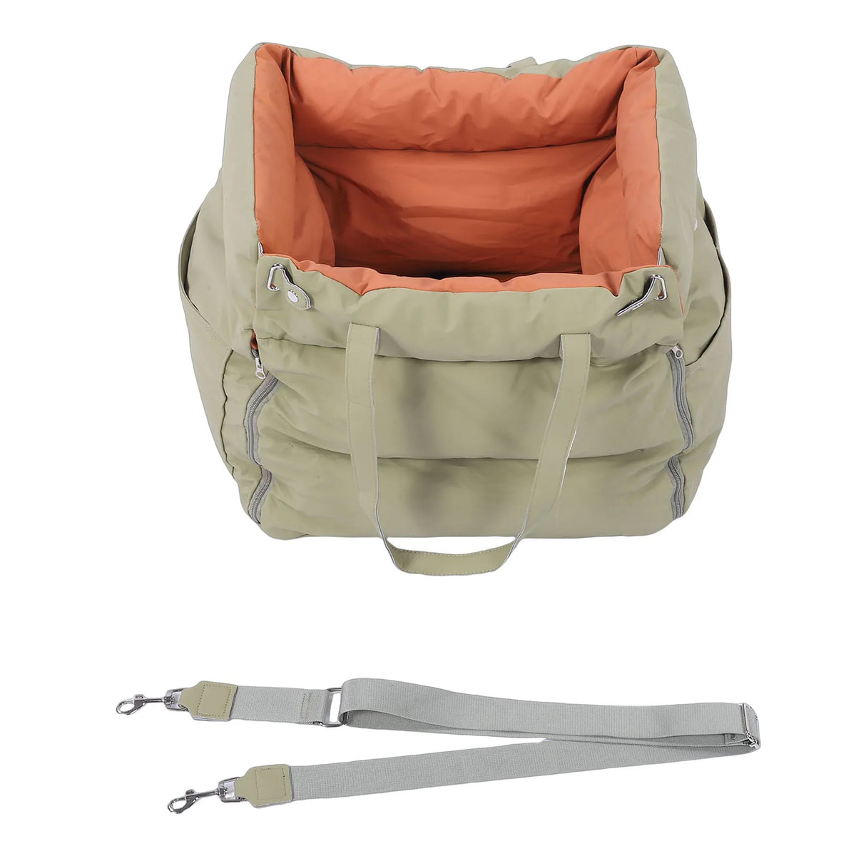 Portable Waterproof Pet Car Seat With Harness For Dogs Cats