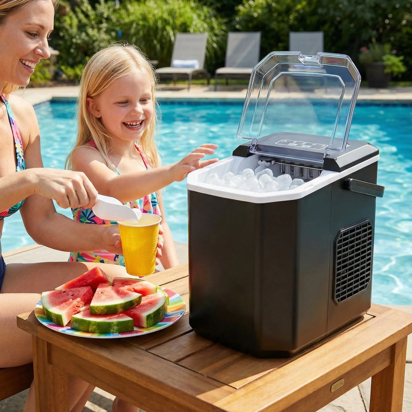 Philergo Countertop Ice Maker Self Cleaning Machine