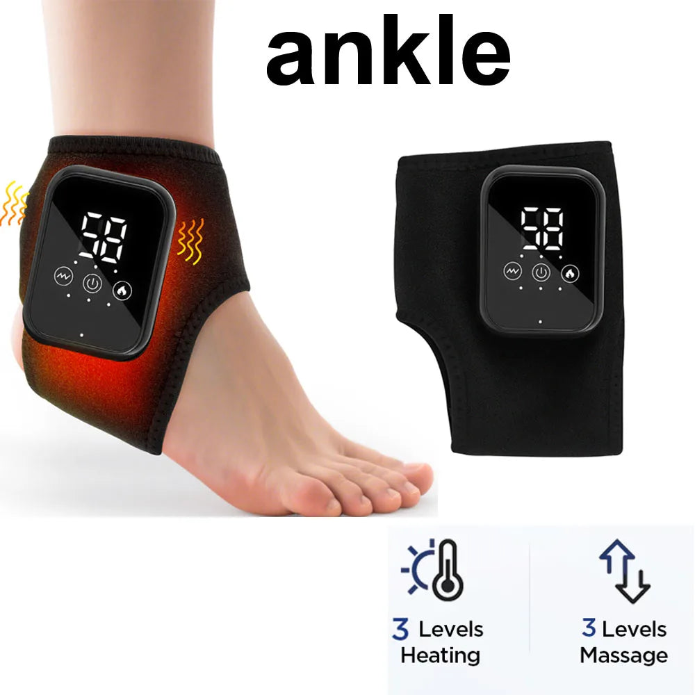Hailicare Heated Ankle Massager With Vibration Hot Compress