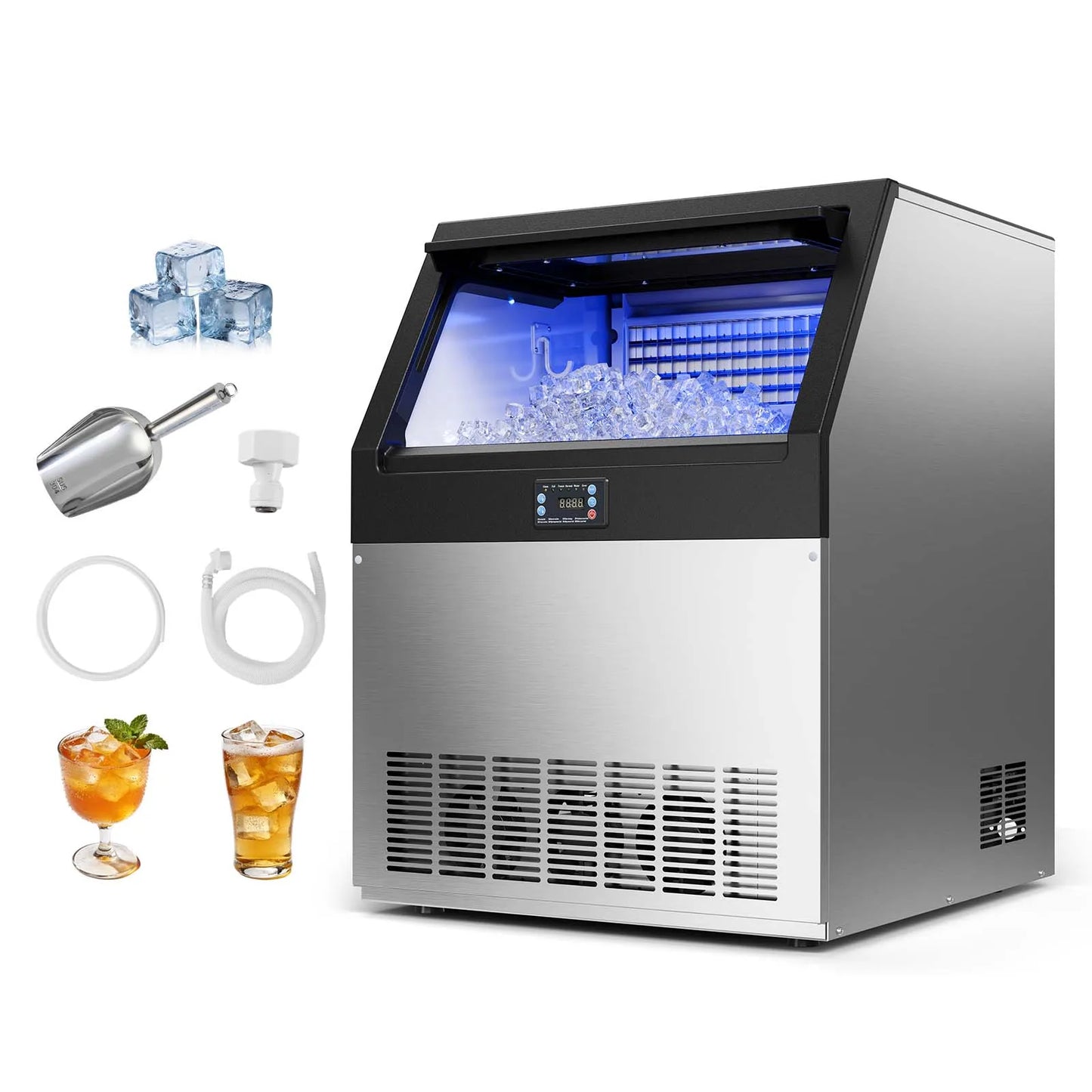 SucceBuy Commercial Ice Maker Machine 265 To 440lbs Per Day