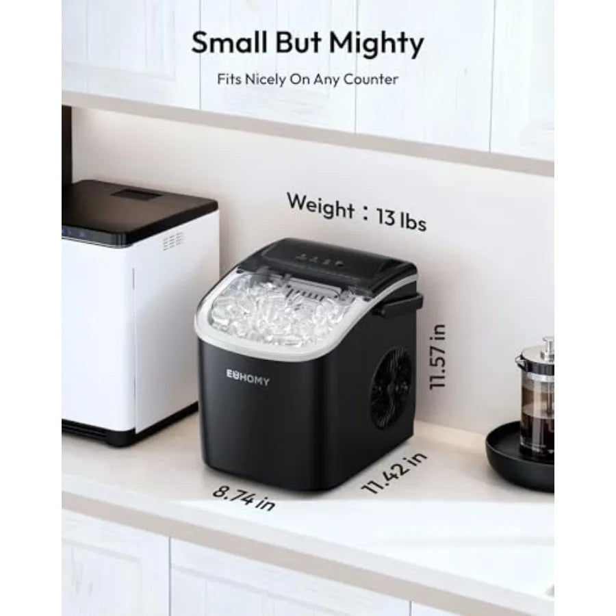 Countertop Ice Maker Machine With Handle Auto Cleaning