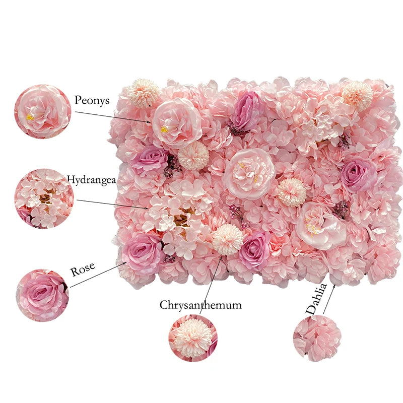 MEIHON Silk Rose Wall Backdrop for Weddings and Baby Showers