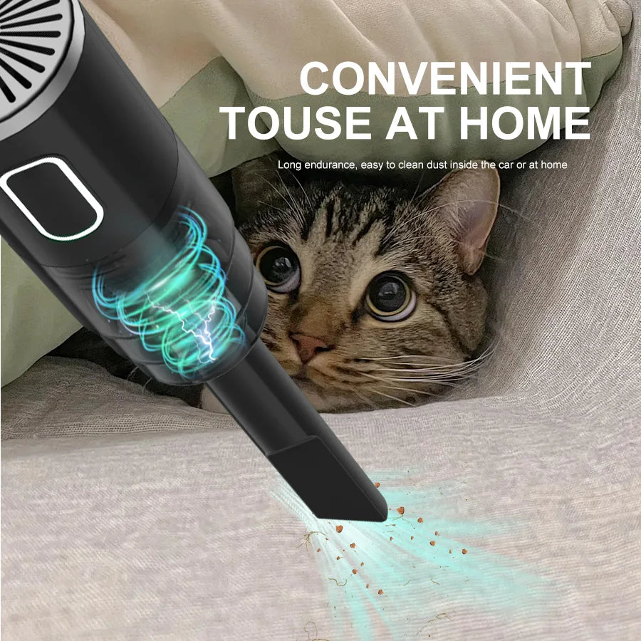 Mini Wireless Car Vacuum Cleaner Handheld Rechargeable