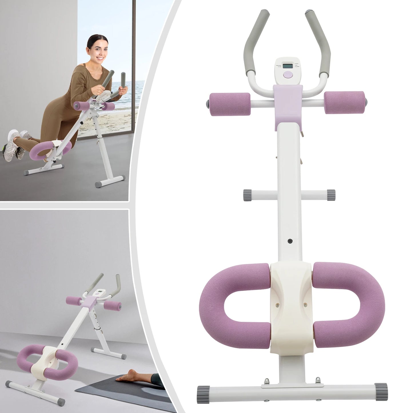 Foldable Adjustable Incline Abdominal Trainer For Home Gym