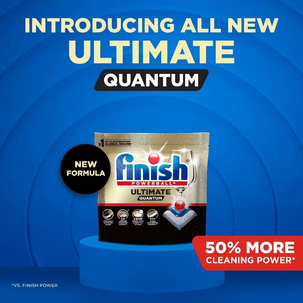 Ultimate Quantum Dishwasher Pods Detergent Soap with 50% Extra Cleaning Power Pack of 11 Count
