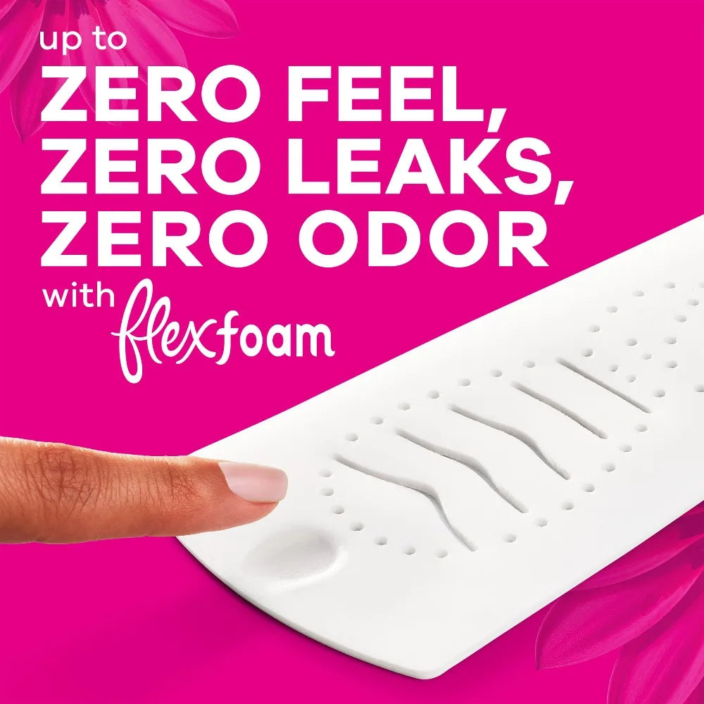 Overnight Heavy Flow Menstrual Pads With FlexFoam And Wings