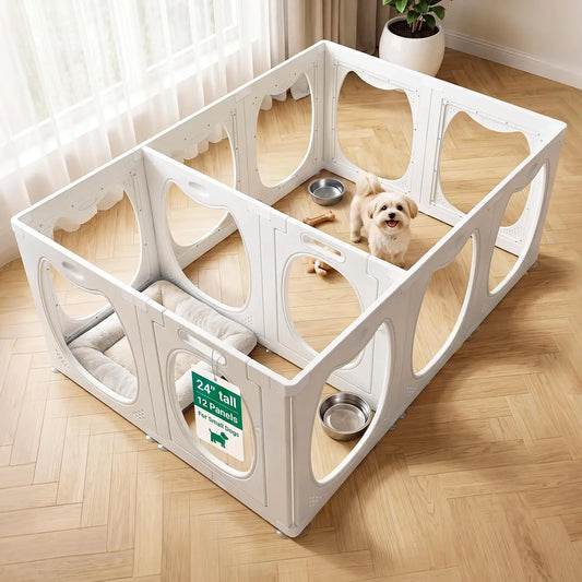 Clear Acrylic Dog Playpen Indoor Puppy Fence
