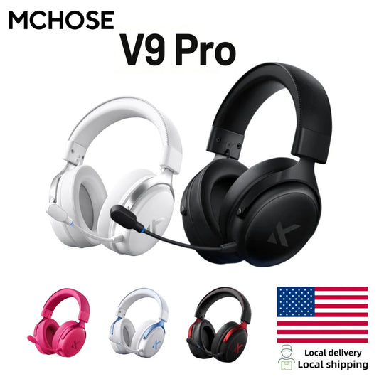 MCHOSE V9 Pro Wireless Gaming Headset Noise Canceling Mic
