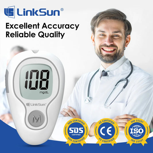 Linksun Blood Glucose Meter G-425-3 Glucometer Kit