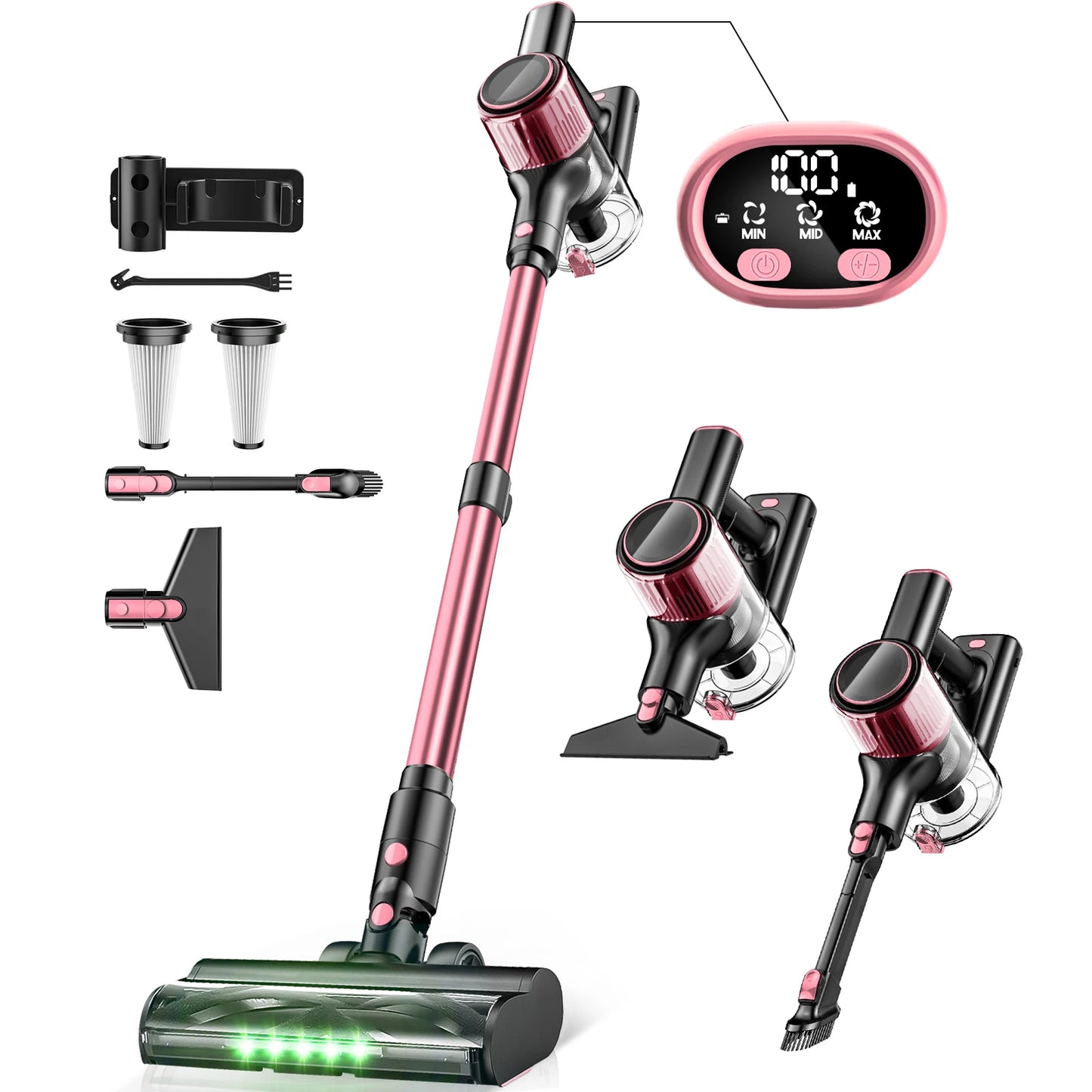 SUXIANGVAC Cordless Vacuum Cleaner 55KPa 8 In 1 Suction