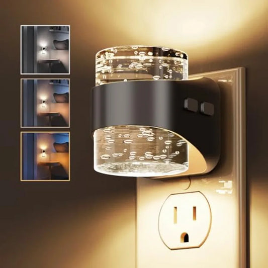 Adjustable Wall Plug Night Light 3000K 4000K 5000K Dimmable