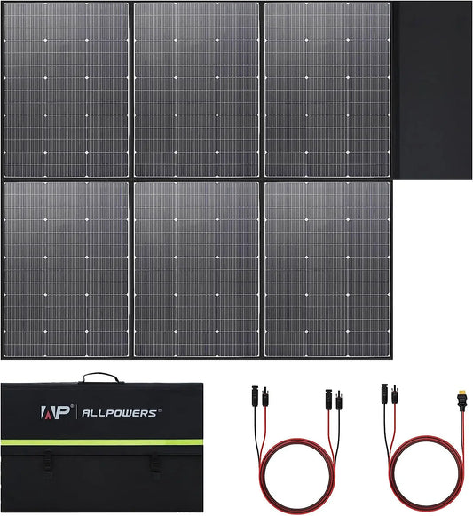 ALLPOWERS Foldable 600W Solar Panel Charger