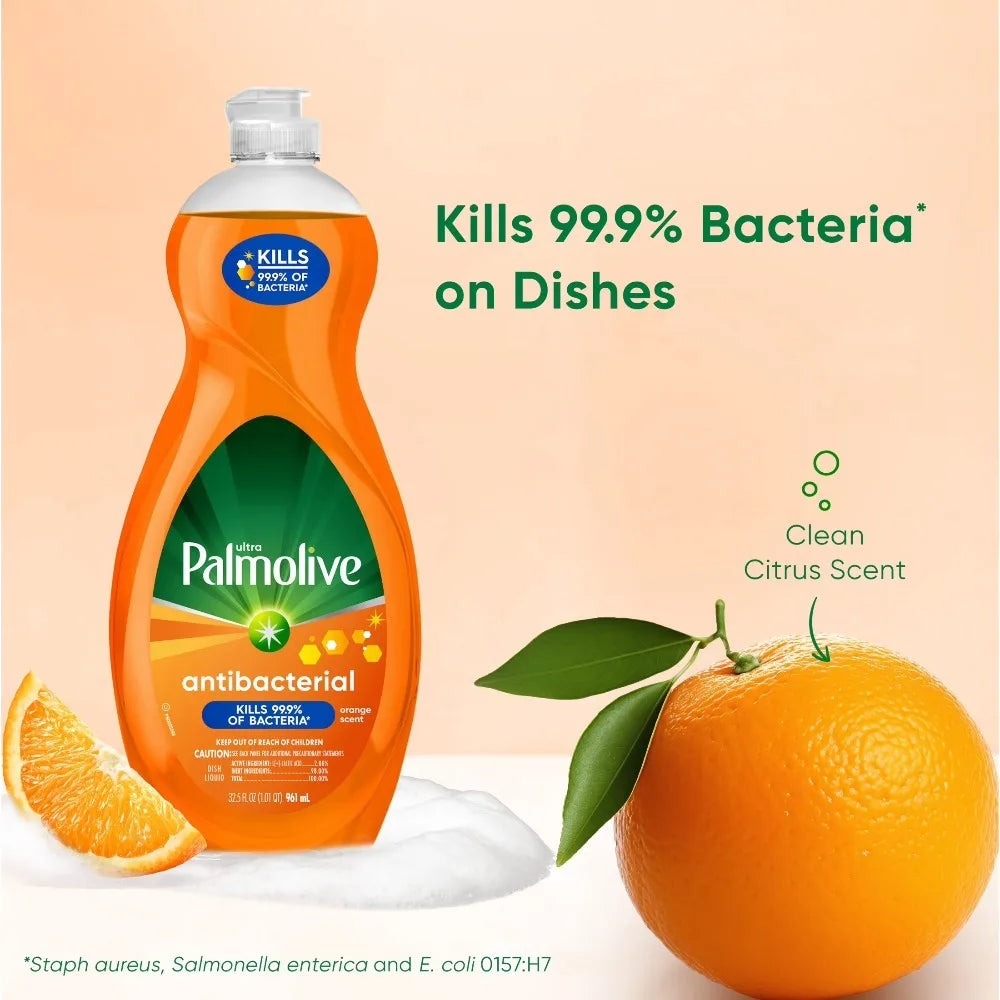 Ultra Concentrated Antibacterial Dish Soap Orange Scent
