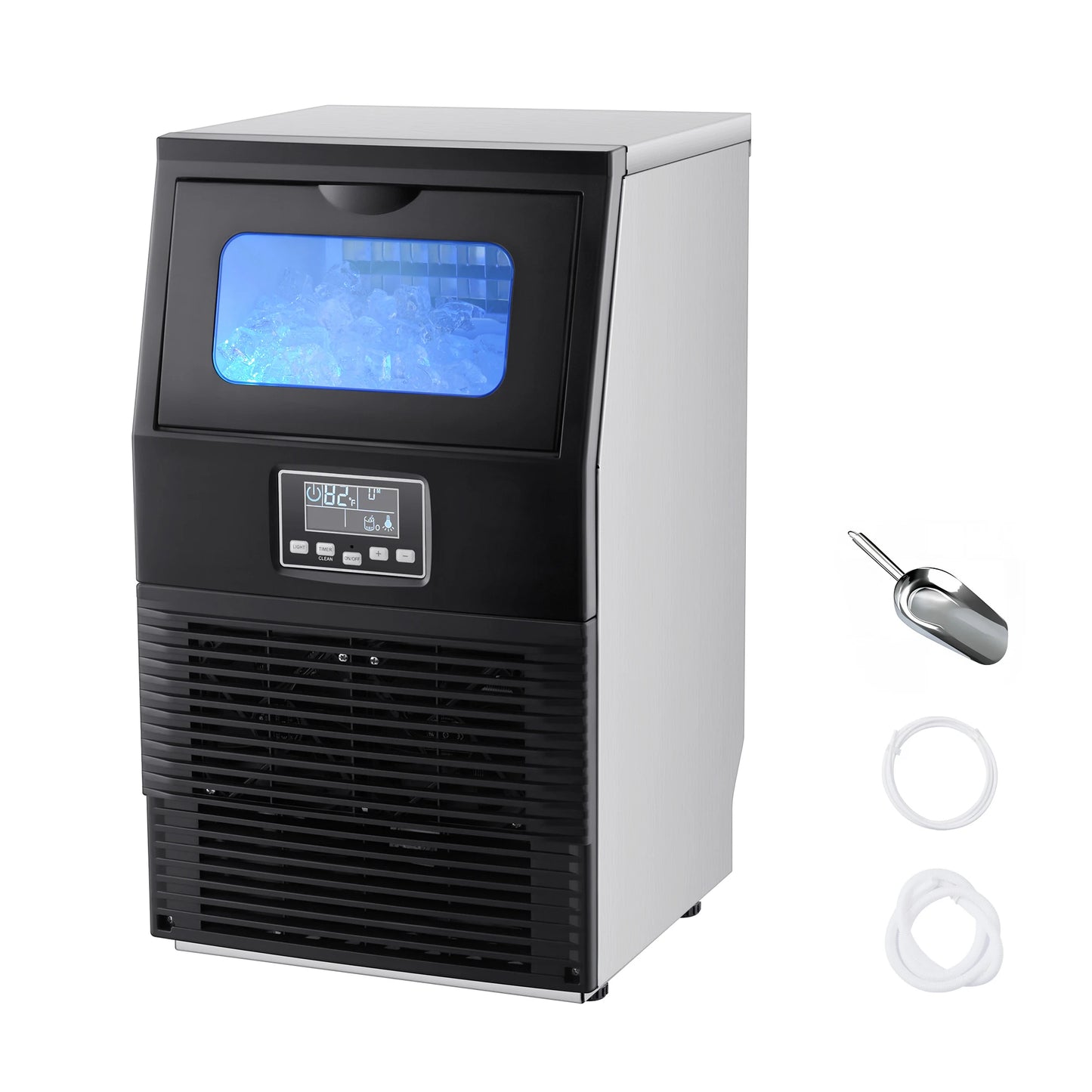 SucceBuy Commercial Ice Maker 80 Lbs Daily With Self