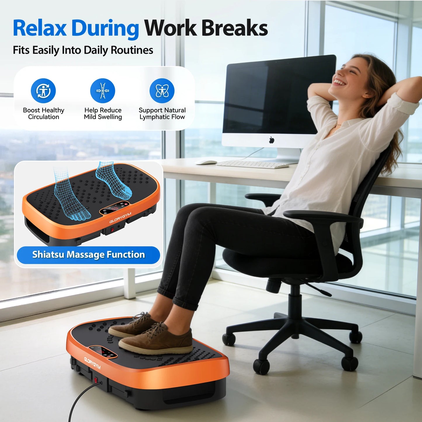 Vibration Plate Fat Burning Machine 330 Pound Capacity