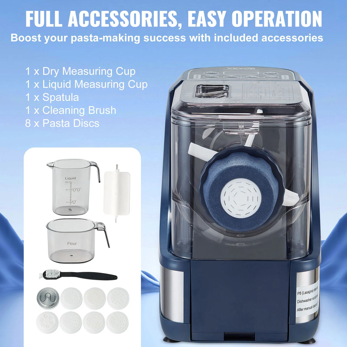 Succebuy Electric Pasta Maker Machine With Automatic Modes