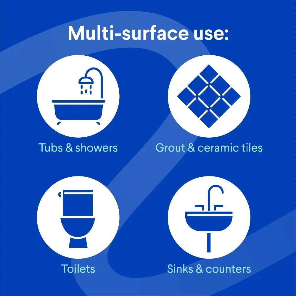 Powerful Bathroom Bleach Gel Cleaner for Tile Grout Toilet