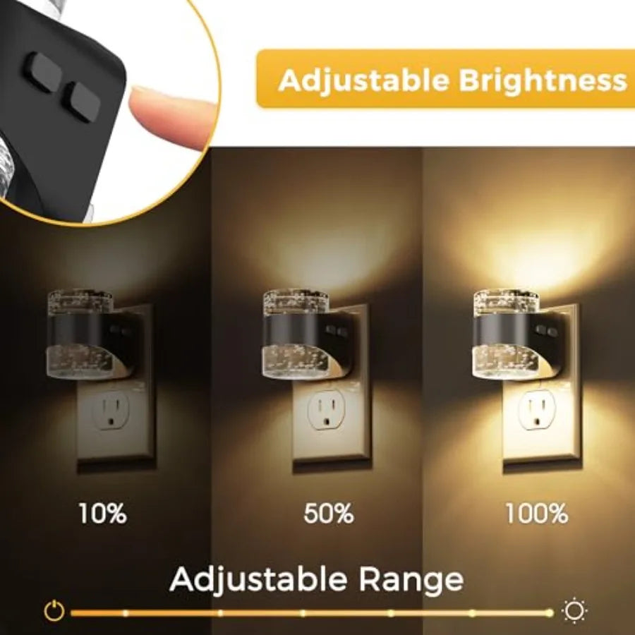 Adjustable Wall Plug Night Light 3000K 4000K 5000K Dimmable