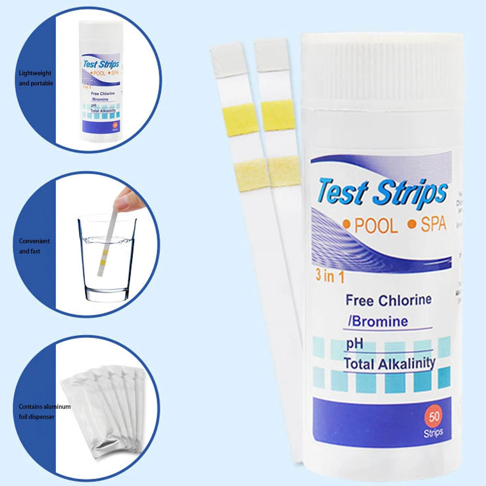 ALLOYSEED PH Test Strips 7 In 1 Pool Aquarium