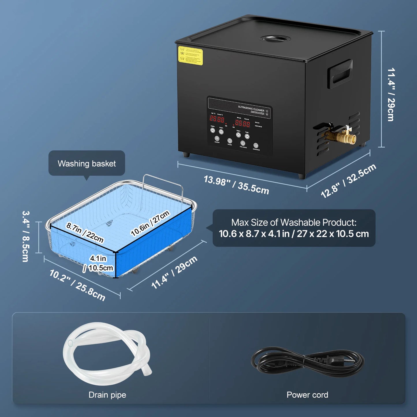 SucceBuy Ultrasonic Cleaner For Home Dishwashing