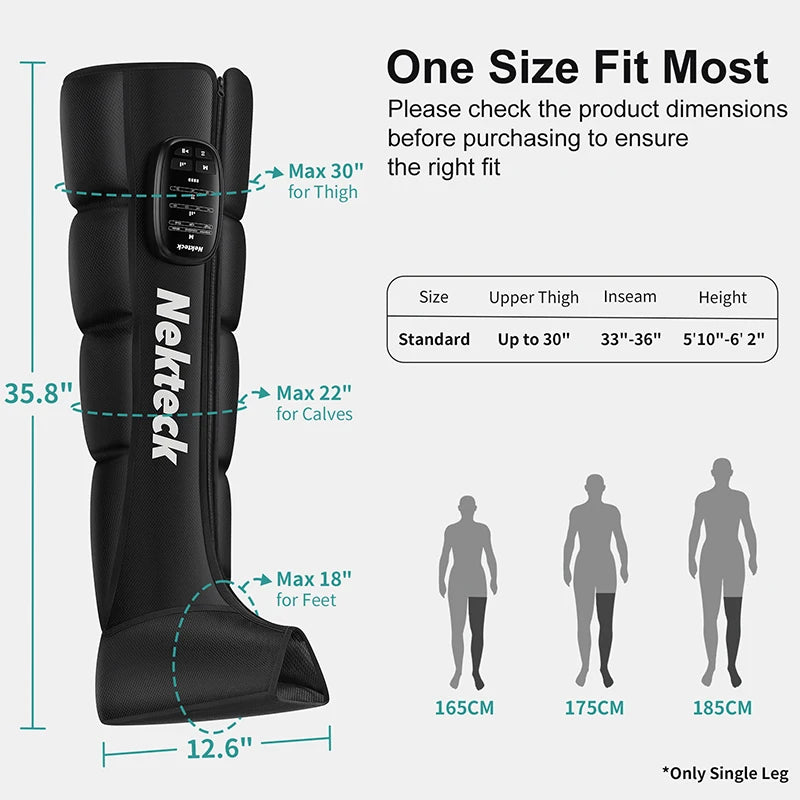 Nekteck Air Pressure Leg Massager Cordless Foot Boots