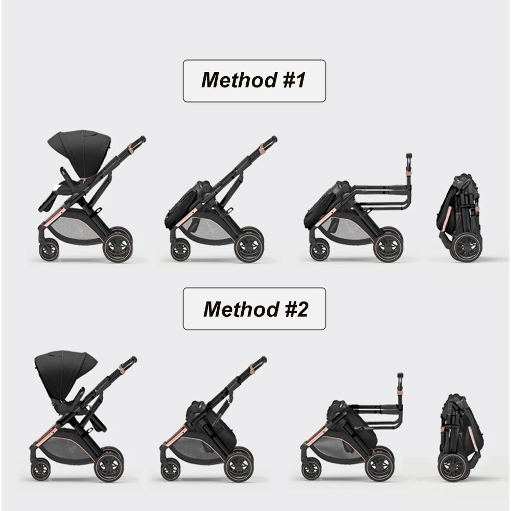 2026 New Arrival Convertible Baby Stroller For Toddler Newborn High Landscape Baby Pushchair With Reversible Seat