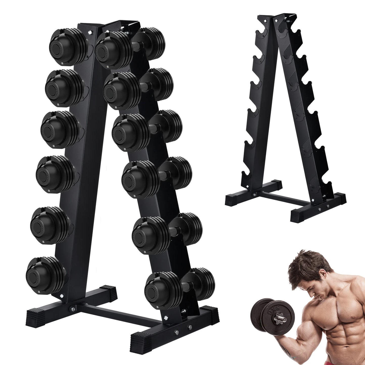 Dumbbell Rack Stand Heavy Duty Weight Storage