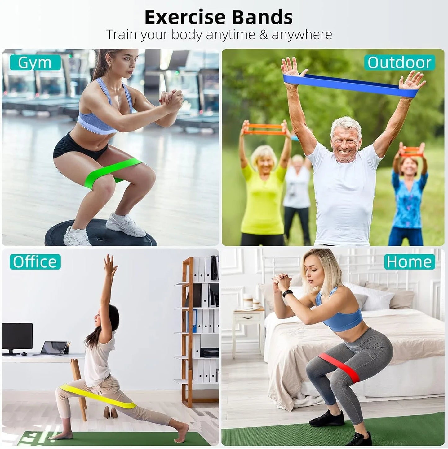TPE Resistance Bands Set For Full Body Training