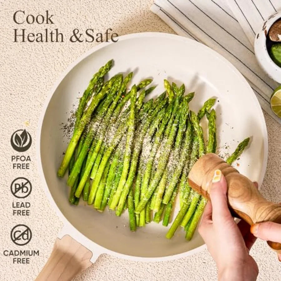 Nonstick Pots and Pans Cookware Set With Utensils