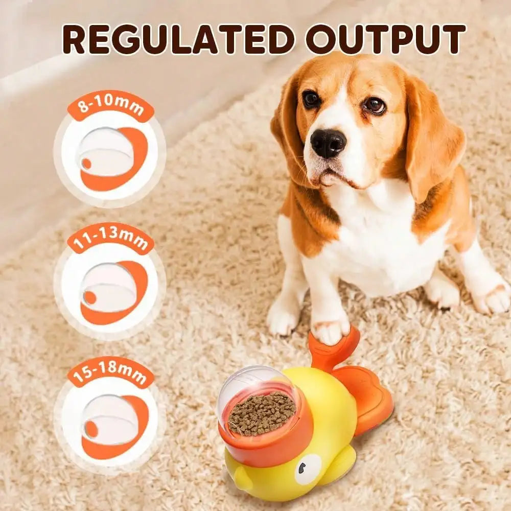 Duck Shaped Dog Interactive Feeder Puzzle Toy