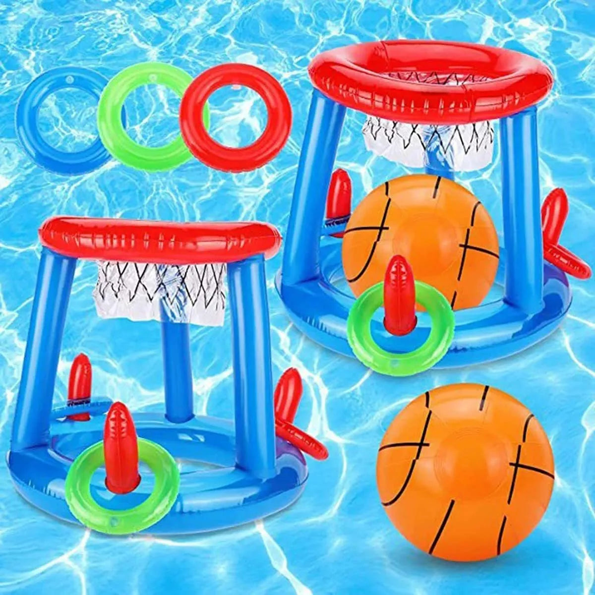 Inflatable Ring Toss Water Hoop Game For Pool Beach Fun