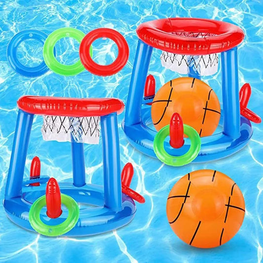 Inflatable Ring Toss Water Hoop Game For Pool Beach Fun