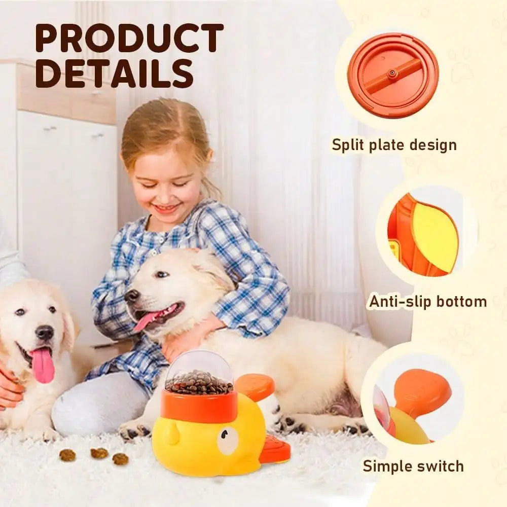 Duck Shaped Dog Interactive Feeder Puzzle Toy
