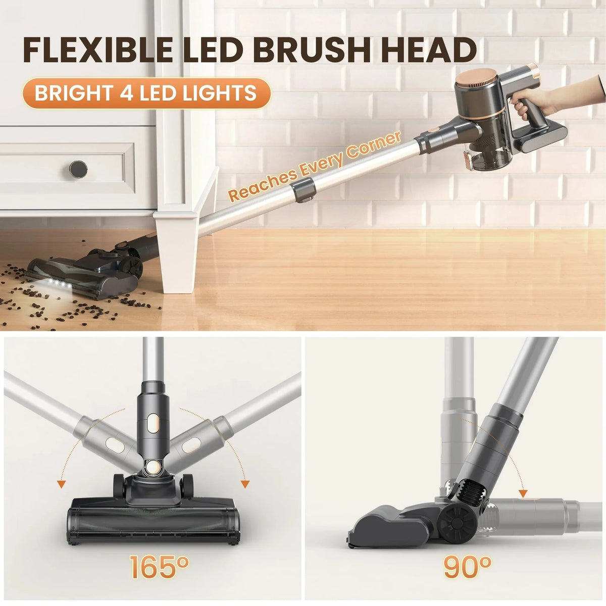 Vastorm Lightweight Cordless Stick Vacuum With HEPA Filter