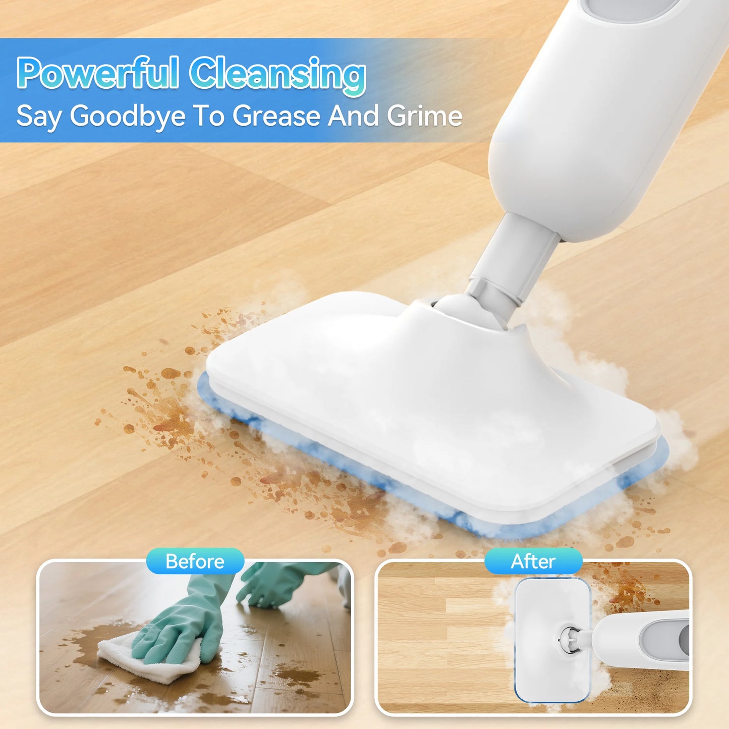 INSE F2 Steam Mop 12 In 1 Handheld Scrubbing Cleaner