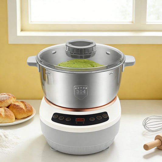 Electric Stainless Steel Dough Kneading Mixer With Timer