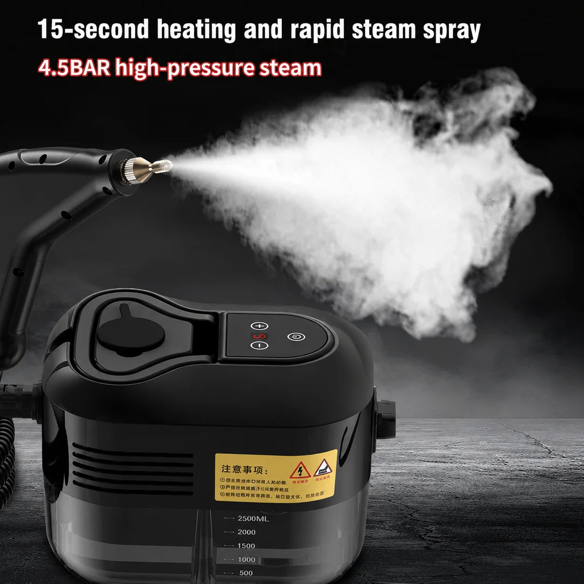 Handheld High Pressure Steam Cleaner With Smart Control