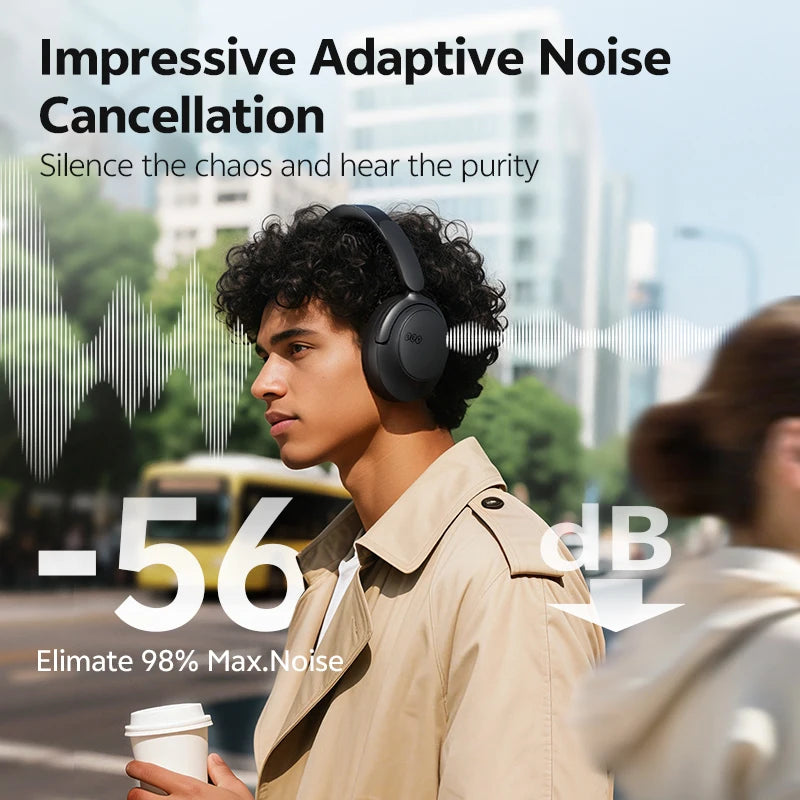 Qcy H3s Wireless Over Ear Headphones Adaptive Anc