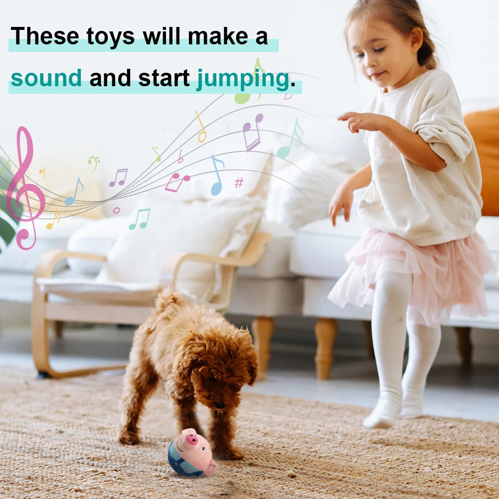 Shunmaii Electric Pet Interactive Squeaky Toy for Play