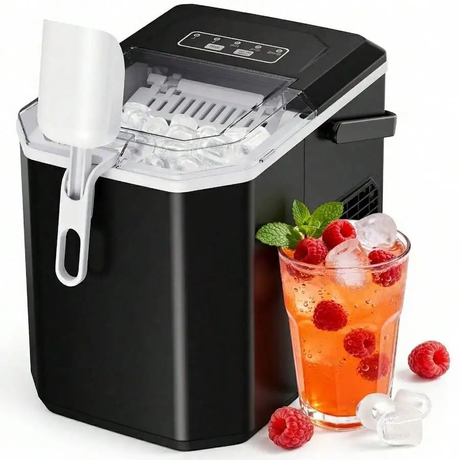 XMSJ Portable Countertop Ice Maker Machine Auto Cleaning