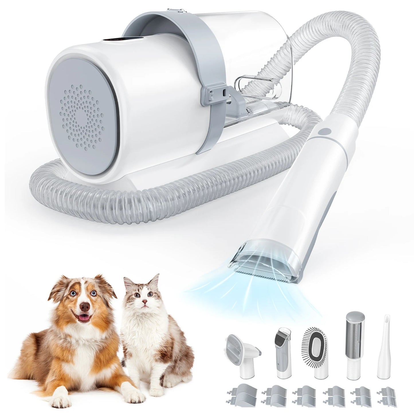 2.5L Pet Grooming Vacuum Kit With Cordless Clippers