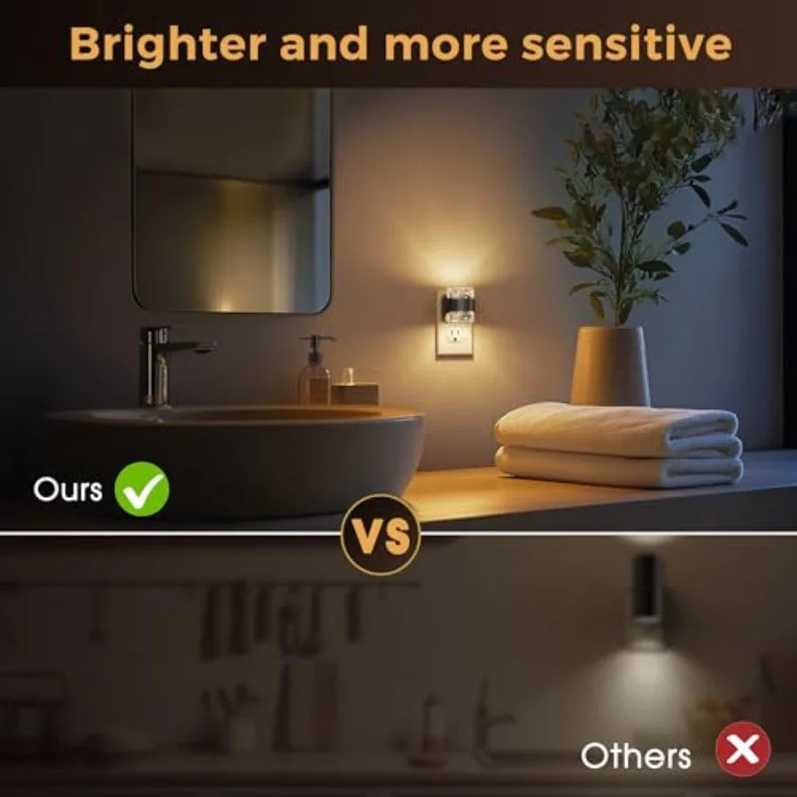 Adjustable Wall Plug Night Light 3000K 4000K 5000K Dimmable
