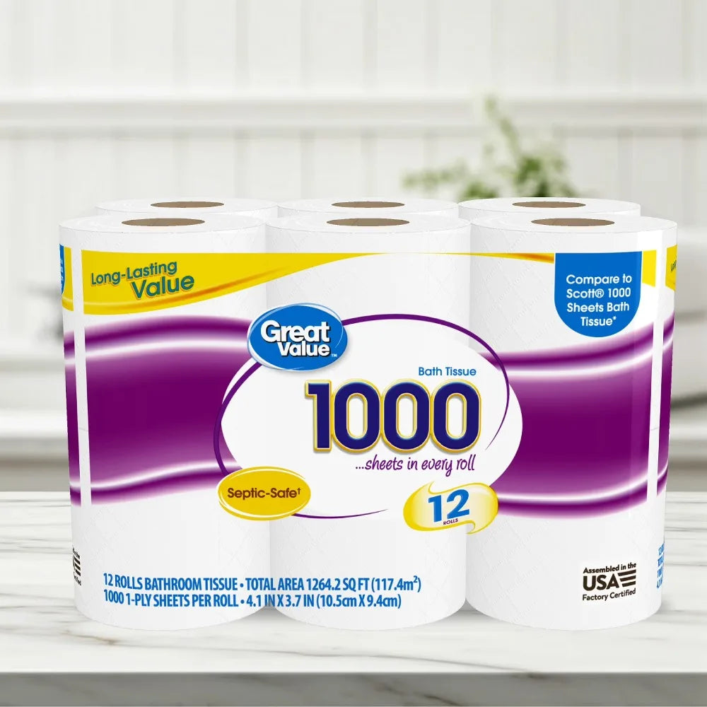 Toilet Paper Soft Bath Tissue For Everyday Household Use