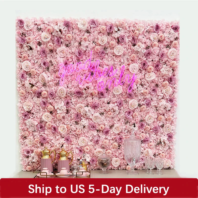 MEIHON Silk Rose Wall Backdrop for Weddings and Baby Showers