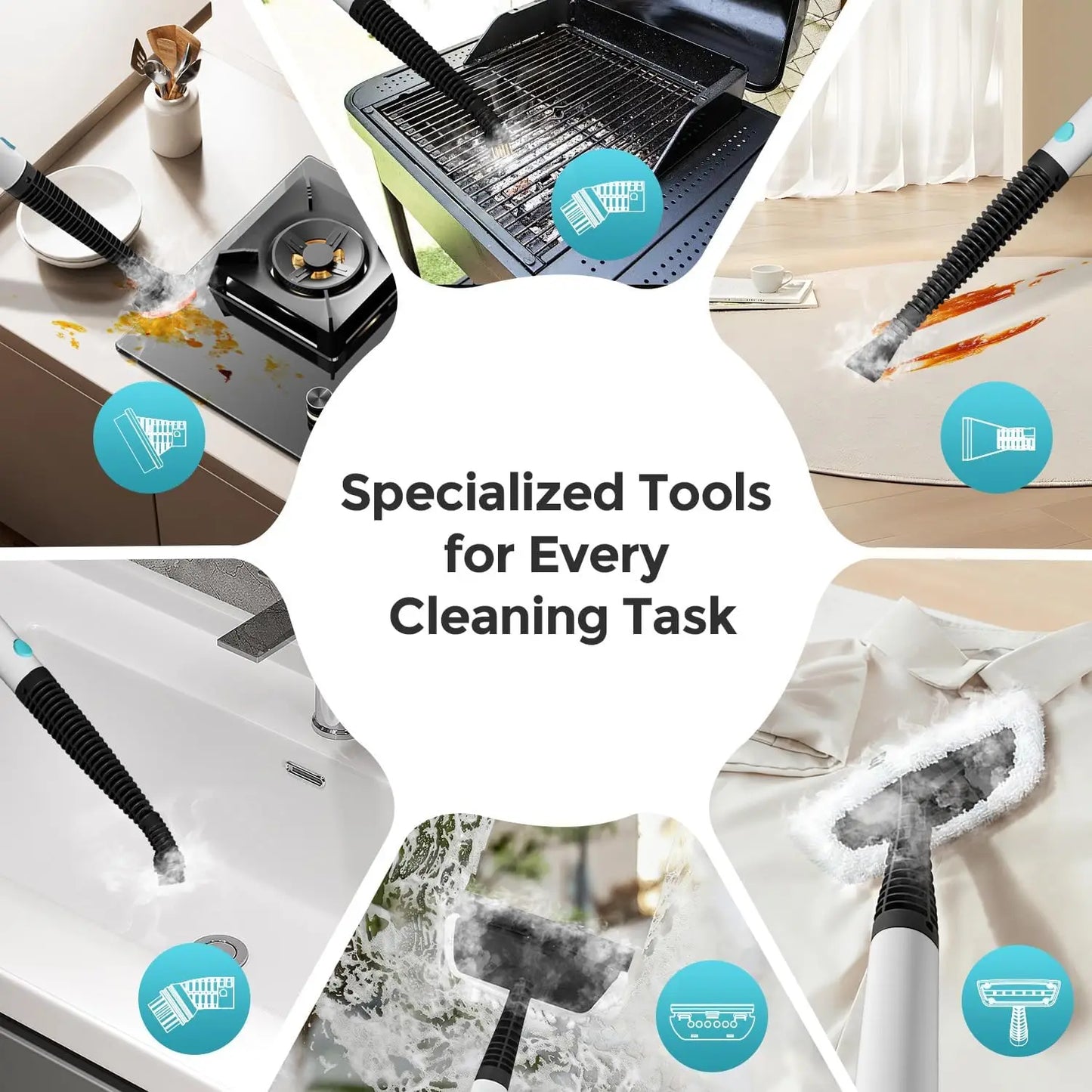 YISORA F1 Steam Mop 1200W Detachable Steam Cleaner