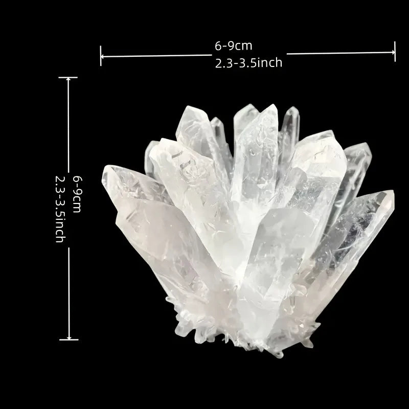 CrystalHola Clear Quartz Crystal Cluster Healing Ornament