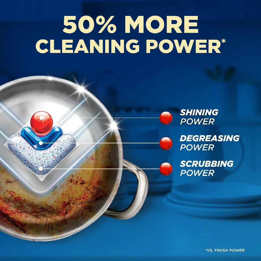 Ultimate Quantum Dishwasher Pods Detergent Soap with 50% Extra Cleaning Power Pack of 11 Count