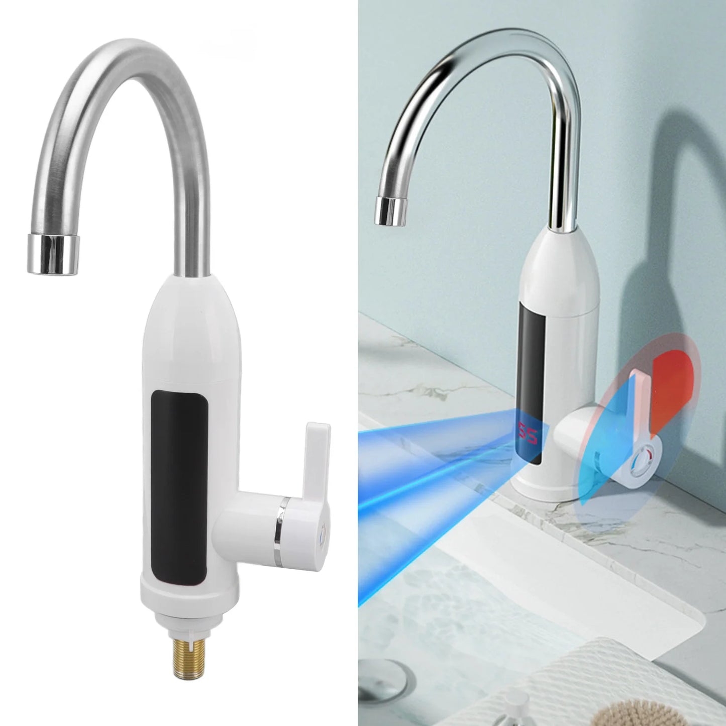 TOPINCN 3000W Tankless Instant Water Heater Faucet
